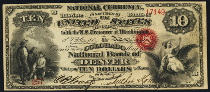 1863 $10 
