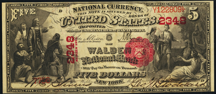 1875 $5 