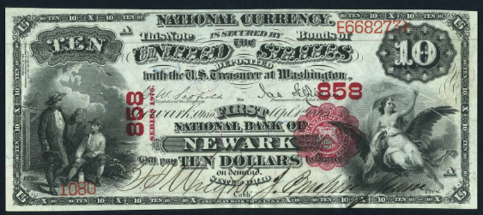 1875 $10 