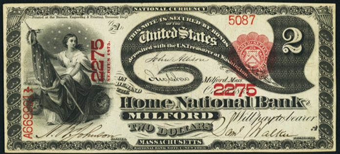 1875 $2 