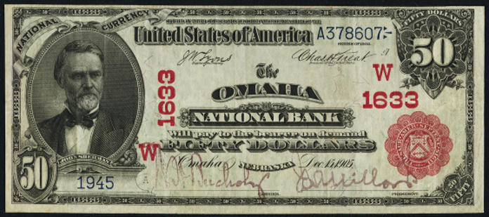 1902 $50 Red Seal - Front