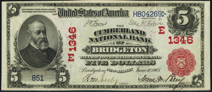 1902 $5 Red Seal - Front
