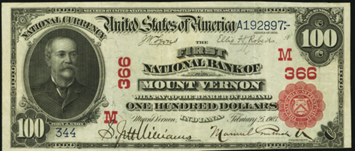 1902 $100 Red Seal - Front