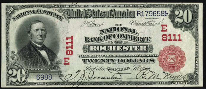1902 $20 Red Seal - Front