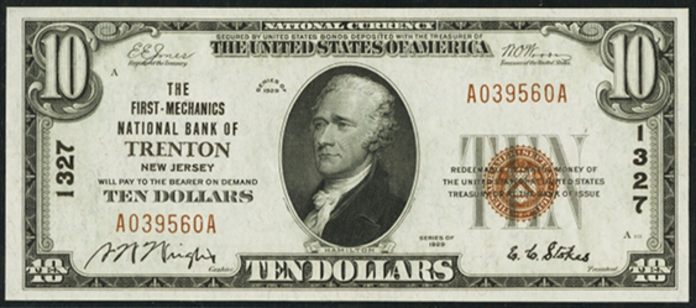 1929 $10 Type 1 - Front