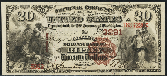1882 $20 National Bank Notes Value - How much is 1882 $20 Bill Worth ...